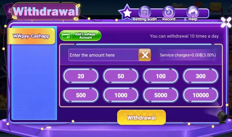 happy sky 777 withdrawal